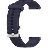 18mm Texture Silicone Wrist Strap Watch Band for Fossil Female Sport / Charter HR / Gen 4 Q Venture HR (Dark Blue)