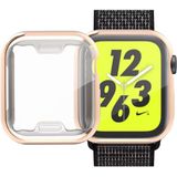 Full Coverage Plating TPU Case for Apple Watch Series 5 & 4 44mm(Rose Gold)