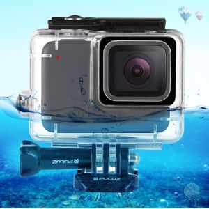 PULUZ 45m Underwater Waterproof Housing Diving Case for GoPro HERO7 Silver / HERO7 White  with Buckle Basic Mount & Screw(Transparent)