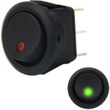 20 Amp 12 Volt Triple Plugs LED ON OFF Rocker Power Switch (Green Light)