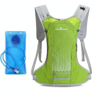 FREE KNIGHT FK0215S Outdoor Cycling Water Bag Vest Hiking Water Supply Backpack with 2L Drinking Bag(Green)