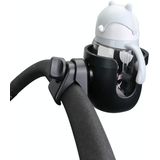 J4037 Baby Stroller Drop Resistant Bottle Holder(Black )