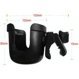 J4037 Baby Stroller Drop Resistant Bottle Holder(Black )