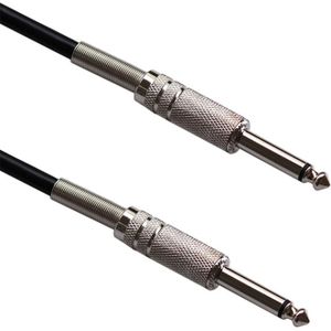 1.8m  1/4 inch (6.35mm) Male to Male Shielded Jack Mono Plugs Audio Patch Cable