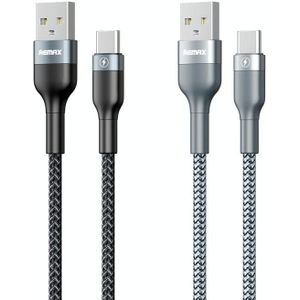 REMAX RC-064a Sury 2 Series 1m 2.4A USB to USB-C / Type-C Fast Charging Data Cable(Grey)