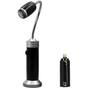 Multi-functional with Magnet Charging Rotary Zoom Turn Work Light Glare Flashlight  XPE Dry Battery(Black)