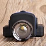 Rotating Zoom 3-Speed Dimming Lighting Flashlight Glare Cap Chuck Lamp