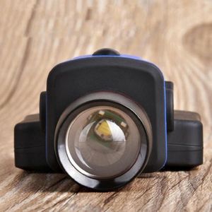 Rotating Zoom 3-Speed Dimming Lighting Flashlight Glare Cap Chuck Lamp