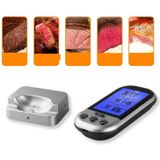 Double Probes Wireless Digital Kitchen Thermometer LCD Display Temperature Timer Alarm for Cooking Meat Grill Oven Food BBQ