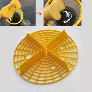 Car Washing Filter Sand And Stone Isolation Net  Size:Diameter 26cm(Yellow)