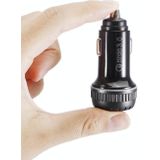 YSY-349 QC3.0 Dual Port USB Car Charger + 3A USB to 8 Pin Data Cable  Length: 1m(Black)