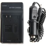 2 in 1 Digital Camera Battery Travel & Car Charger for Panasonic DMW-BCN10(Black)