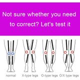 3 PCS/Set Leg Posture Corrector O/X-type Bowlegs Orthotic Bandage Straightening Belt Band  Size: M(Black)