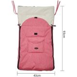 Baby Stroller Sleeping Bag Autumn and Winter Windproof Warm Foot Cover Baby Stroller(Linen Black Sleeping Bag)