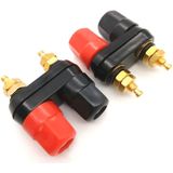 10 PCS One-piece Speaker Two-position Hexagonal Power Amplifier Terminal Red and Black Power Hexagonal Dual-connection Terminal