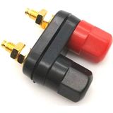 10 PCS One-piece Speaker Two-position Hexagonal Power Amplifier Terminal Red and Black Power Hexagonal Dual-connection Terminal