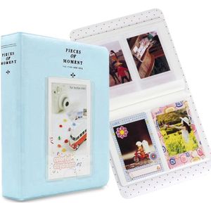 64 Pockets Name Card Pieces for Fujifilm Instax Mini 8 /7s /70 /25 /50s /90(Sky Blue)