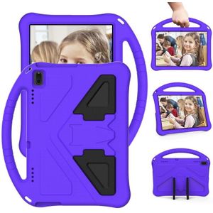 For Lenovo Tab 4 10 Plus TB-X704F/N/L/V EVA Flat Anti Falling Protective Case Shell with Holder(Purple)