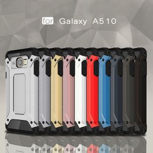 For Galaxy A5 (2016) / A510 Tough Armor TPU + PC Combination Case(Black)