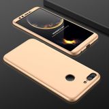 GKK Huawei Honor 9 Lite Three Stage Splicing 360 Degree Full Coverage PC Protective Case Back Cover(Gold)