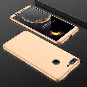 GKK Huawei Honor 9 Lite Three Stage Splicing 360 Degree Full Coverage PC Protective Case Back Cover(Gold)