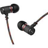 awei ES-660i TPE Weave In-ear Wire Control Earphone with Mic  For iPhone  iPad  Galaxy  Huawei  Xiaomi  LG  HTC and Other Smartphones(Black)