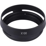 49mm Metal Vented Lens Hood for Fujifilm X100(Black)