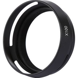 49mm Metal Vented Lens Hood for Fujifilm X100(Black)