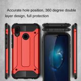 For Huawei  P20 Lite Full-body Rugged TPU + PC Combination Back Cover Case (Red)