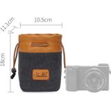 S.C.COTTON Liner Bag Waterproof Digital Protection Portable SLR Lens Bag Micro Single Camera Bag Photography Bag  Colour: Carbon Black S