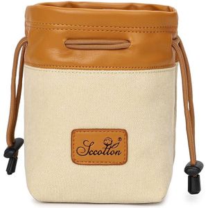 S.C.COTTON Liner Bag Waterproof Digital Protection Portable SLR Lens Bag Micro Single Camera Bag Photography Bag  Colour:  Beige L