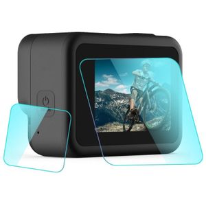 PULUZ for GoPro HERO8 Black Lens + LCD Display 9H 2.5D Tempered Glass Film