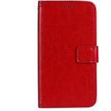 For Samsung Galaxy A82 5G idewei Crazy Horse Texture Horizontal Flip Leather Case with Holder & Card Slots & Wallet(Red)