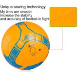 19cm PU Leather Sewing Wearable Match Football (Orange)