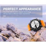 S3 1.39 inch OLED Screen Display Bluetooth Smart Watch  IP67 Waterproof  Support Compass / Heart Rate Monitor / SIM Card / GPS Navigation  Compatible with Android and iOS Phones(Orange)