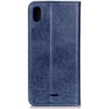 For Wiko Y60 Magnetic Retro Crazy Horse Texture Horizontal Flip Leather Case with Holder & Card Slots & Wallet(Blue)