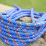 Climbing Auxiliary Rope Static Rope Safety Rescue Rope  Length: 15m Diameter: 10mm(Blue)