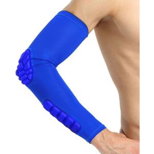 Basketball Sleeve Cellular Anti-collision Anti-slip Compression Elbow Protective Gear  Size:M(Blue)