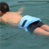 EVA Adjustable Back Floating Foam Swimming Belt Waist Training Equipment Adult Children Float Board Tool(Blue)