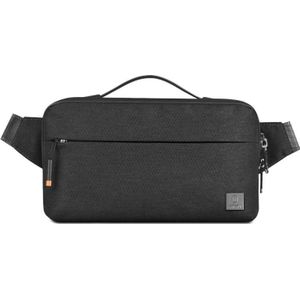WIWU Outdoor Water Resistance Zipper Alpha Crossbody Bag(Black)