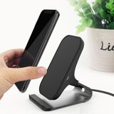 HAMTOD M5 Intelligent Dual Coil Design Qi Standard Holder Wireless Charger with Indicator Light  Support Fast Charging  For iPhone  Galaxy  Huawei  Xiaomi  LG  HTC and Other QI Standard Smart Phones(Black)