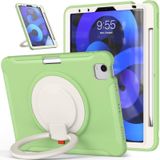 Shocproof Silicone + PC Protective Case with 360 Degree Rotation Foldable Handle Grip Holder & Pen Slot For iPad Air 4 10.9 / Pro 11 2021 / 2020 / 2018(Matcha Green)