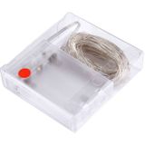 10m IP65 Waterproof Red Light Silver Wire String Light  100 LEDs SMD 0603 3 x AA Batteries Box Fairy Lamp Decorative Light  DC 5V
