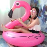 Summer Inflatable Flamingo Shaped Float Pool Lounge Swimming Ring Floating Bed Raft  Size: 120cm