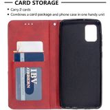 For Samsung Galaxy A31 Rhombus Texture Horizontal Flip Magnetic Leather Case with Holder & Card Slots & Wallet(Red)