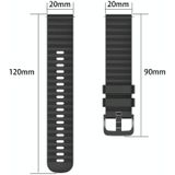 Voor Garmin Venu SQ 20 mm golvend stippenpatroon effen kleur siliconen horlogeband