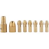 WLXY WL-DIY001 Mini DIY Brass Electric Drill Chucks Drill Bits Set DC-12V Motor