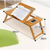 741ZDDNZ Bed Use Folding Height Adjustable Laptop Desk Dormitory Study Desk  Specification: Large 88cm