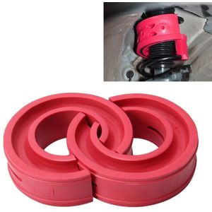 2 PCS Car Auto E Type Shock Absorber Spring Bumper Power Cushion Buffer  Spring Spacing: 17mm  Colloid Height: 38mm(Red)