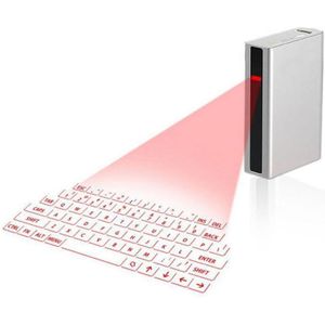 MINI F3 Bluetooth Charging Treasure Laser Virtual Projection 2 in 1 Keyboard(White)